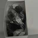 2 Inches Wide Christmas Faux Fur Ribbon Trim Fabric Roll for Christmas Tree Decor or Wreath Bows Craft, 3 Yards Long (Black,2 Inch)