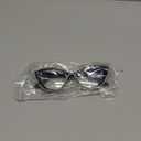 Cat Eye Reading Glasses Bling Rhinestone Magnified Blue Light Blocking Reader Glasses (White)