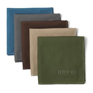 DRYKI Sweat Absorbing Handkerchiefs - The Original Pocket-Sized Sweat Towels - Quick-Dry Microfiber Sweat Rags for Face, Hands, & Body - Men & Women - Gym, Sports, and Work (Forest: 5 Pack)