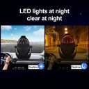 Boat Compass Flush Mount Compass, Marine Compass Dashboard with Light Pivoting, Dashboard Compass for Boat Car, Illuminated Dash Compass Surface Mount