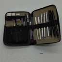 Nicpro 30PCS Art Mechanical Pencil Set in Leather Case, Metal Drafting Pencil 0.5 mm, 0.7 mm, 0.9 mm & 3 PCS 2mm Lead Holders for Sketching Drawing With 16 Tube (6B 4B 2B HB 2H 4H Colors) Lead Refills (Black)