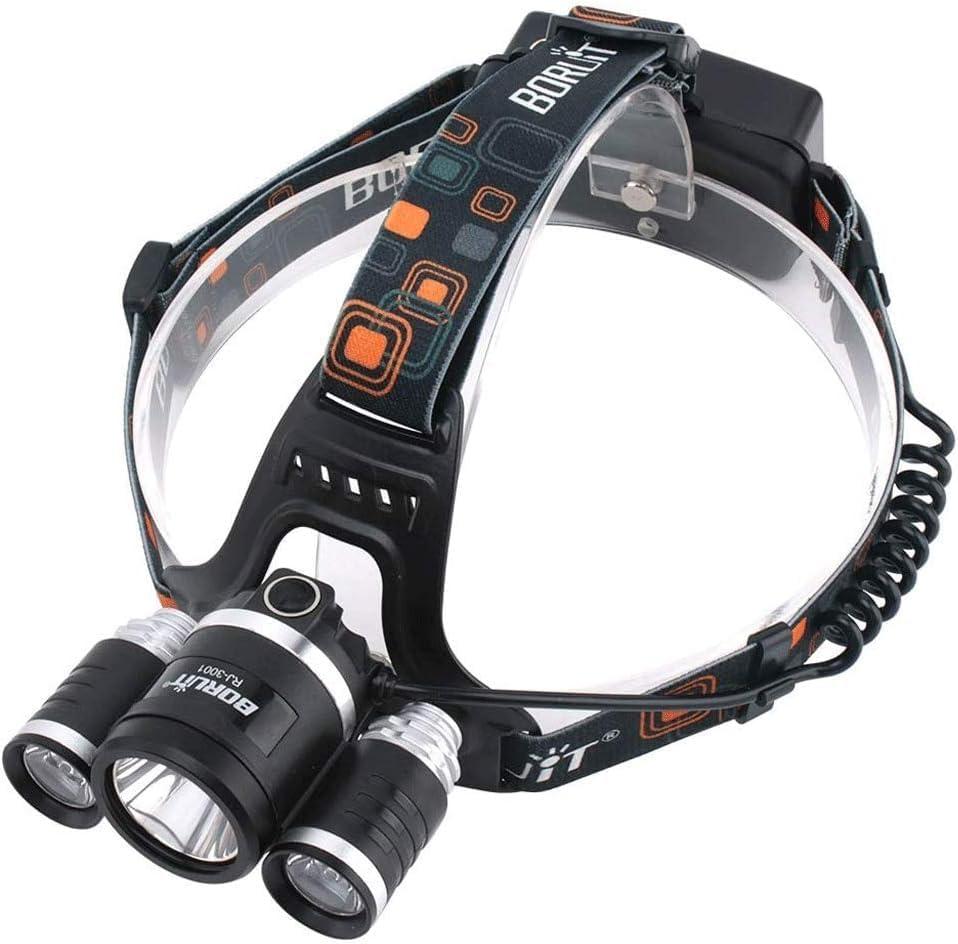 LED Head Torch,Headlamp-Super Bright LED Headlamp Headlight Lumens Zooomable Waterproof, Rechargeable Battery Charger