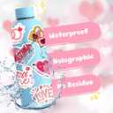 Holographic Heart Stickers, Red Pink Heart Vinyl, Kids Cards Scrapbooking Decor, Valentines Gifts Party Favors, Waterproof Romantic Stickers