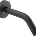 Shower Arm with Flange, 6 Inch Wall Mount Shower-Pip-Arm for Fixed Shower Head & Handheld Showerhead, Stainless Steel(COLOR:Black)