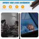 Weather Stripping Door Seal Strip 26FT Door Soundproofing V-Shape Insulation Strip for Large GapBrown