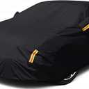 NEVERLAND Sedan Car Cover Waterproof Heavy Duty All Weather Protection Snow Anti-UV Windproof Outdoor Full Car Cover Fit for Automobiles BMW/Mercedes-Benz/Hondafor Car Size:183''L x 70''W x 59''H