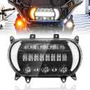 Road Glide LED Headlight Motorcycle Head Light Front Lamp Turn Signals Daytime Running Lights Fit for Harley Touring Road Glide 2015-2023