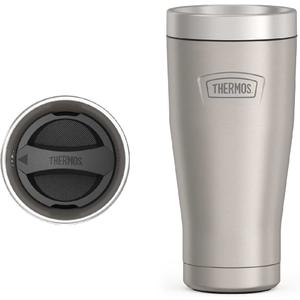 THERMOS ICON SERIES, Stainless Steel Tumbler, Matte Stainless Steel, 16 oz