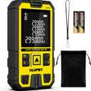 Laser Measure,Laser Distance Meter Device IP54 Portable Digital Measure Tool Range Finder with Bubble Levels and LCD Backlit