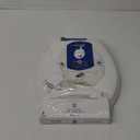 MAYFAIR 844CP 000 Edgewater Toilet Seat with Chrome Hinges will Never Come Loose, ROUND, Durable Enameled Wood, White