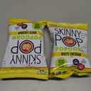 SkinnyPop Popcorn, White Cheddar, Whole Grain, Dairy-Free Snack, 0.65oz Bags (6ct), BB 07/24
