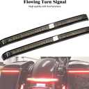 LED Saddlebag Tail Light Running Brake Sequential Turn Signal Lamp Fit for Harley Touring Road King Road Gilde Street Gilde Electra Glide Ultra Limited CVO 2014-2023 (Smoked Lens)