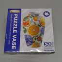 3D Puzzles Vase for Adults, 120 Pieces Plastic DIY Unique Pattern Vase House Warming Birthday for Flower Arrangements and Home Decor (A9)