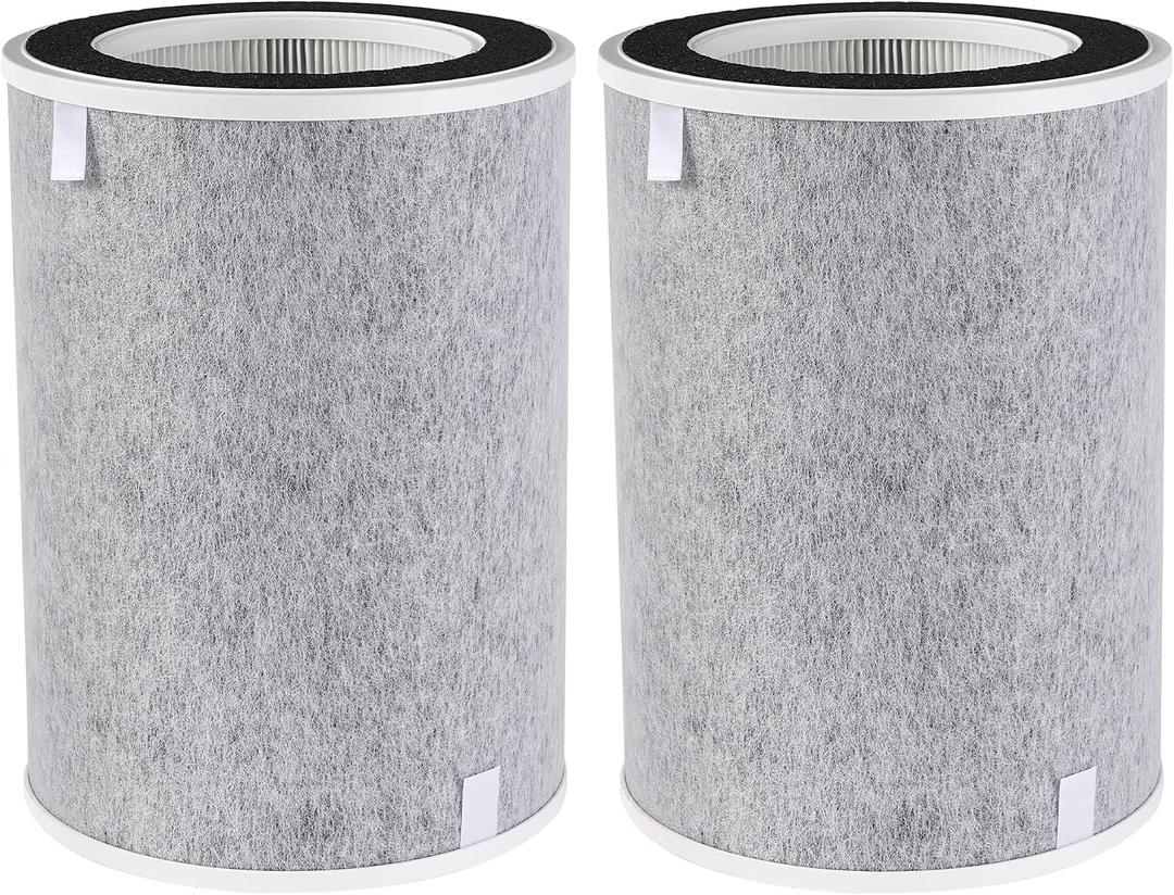 2Pack HE2FKPET Filter for Shark Clean Sense IQ Air Purifier Max HP201 | Compatible with HP201 HP202 HP232 UA205 AP1000 HC500 501, Relaces HE2FKBAS HE2FKBASMB