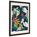 Zibrelte Black Oak Wood 18x24 Inch Picture Frame - Matted for 16x20 Inch Photos, Posters or Prints, Large Gallery Wall Mounting Poster Frame