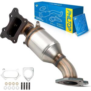 PHILTOP Catalytic Converter Direct Fits Accord 2.4L 2013 2014 2015 2016 2017 1pcs, Stainless Steel Shell Aluminum Inlet/Outlet Catalyst Convertor 16827, 641565(EPA Compliant)