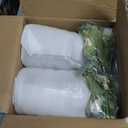 Flojery 2 Packs Faux Flowers in vase,Fake Flowers with Vase, Artificial Silk Roses in Vase, Artificial Flowers in Vase, Faux Flower Arrangement with Vase for Farmhouse (White with vase)