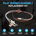 SP21058 Pilot Assembly for Water Heater Parts with Thermopile & Sparker Compatible with Rheem Ruud Richmond Water Heaters, NG with LP Orifice, Aging-Resistant, Replace# SP20824 SP20754 SP21059 SP20800