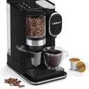 Cuisinart Single-Serve Coffee Maker + Coffee Grinder with 8 oz., 10 oz., and 12 oz. Serving Size, Compatible with Single-Cup Pods, 48-Ounce Removable Reservoir, Stainless Steel, DGB-2 (Black)