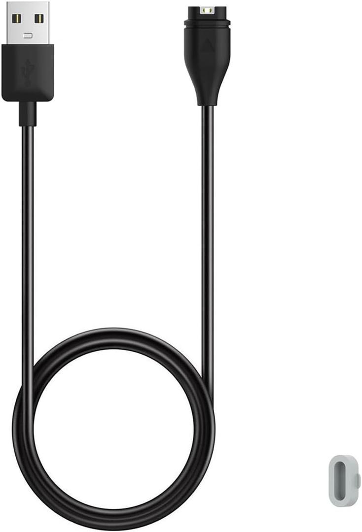 Charger for Garmin Venu, Venu 3/3S/2/2 Plus/2S/Sq 2/Sq, Replacement Charging Cable Cord with a Grey Dust Plug for Garmin Watch (1)