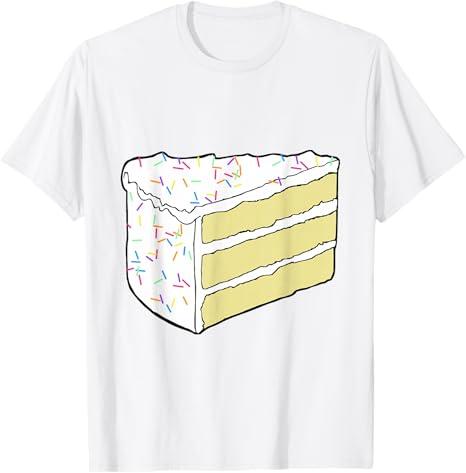 White Vanilla Cake Halloween Costume Food Dress Up Cosplay T-Shirt, Size M