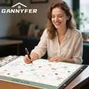 Gannyfer Desk Calendar 2026, Large 2026 Desk Calendar 22" x 17", Now - Dec 2026, 18 Monthly Academic Desktop Calendar with To-Do List and Notes, Plastic Cover, Thick Paper, 2026 Calendar for Planning and Organizing(6 Stickers) (Green)