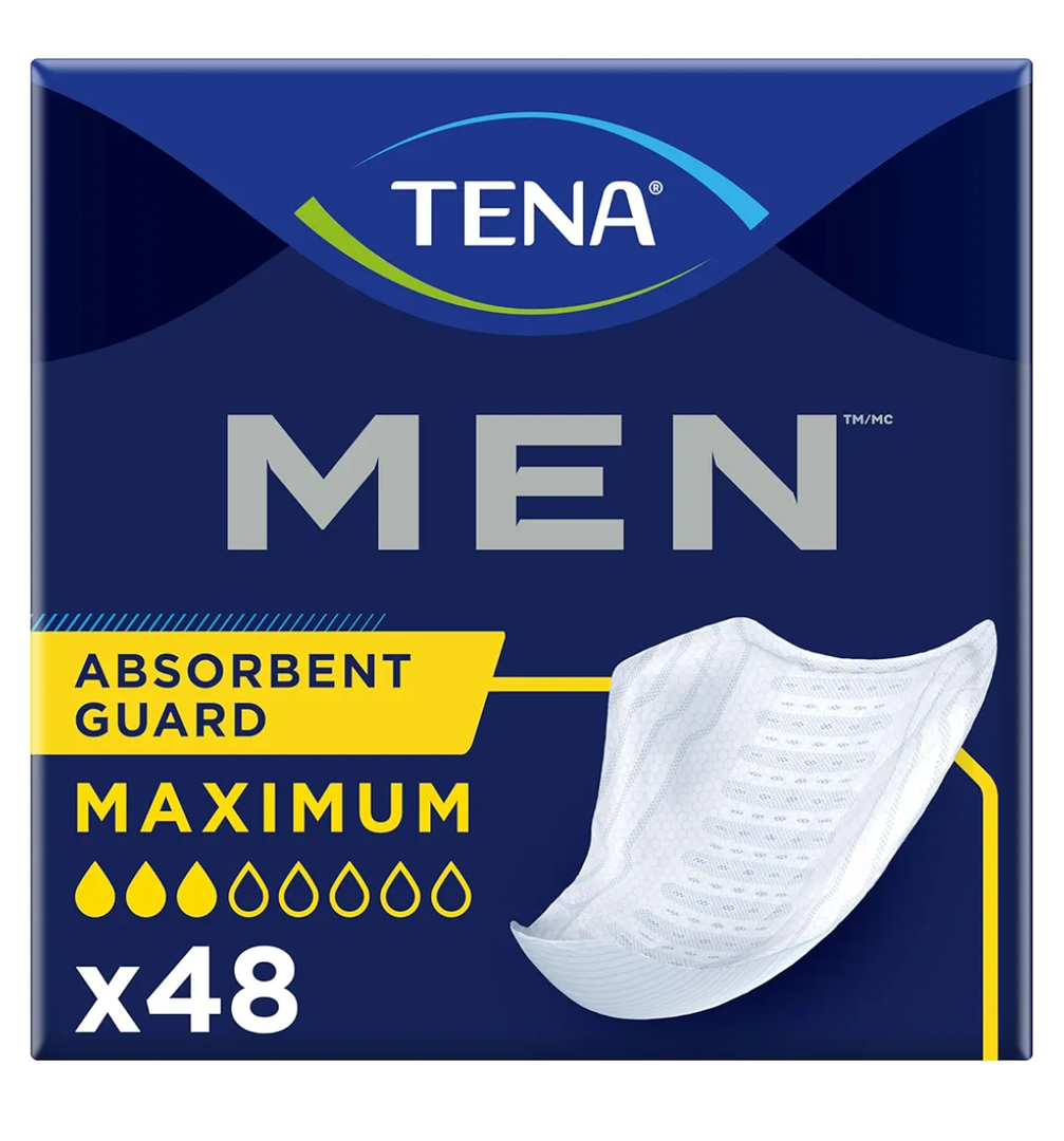 Tena Incontinence Guards for Men, Moderate Absorbency, 48 Count