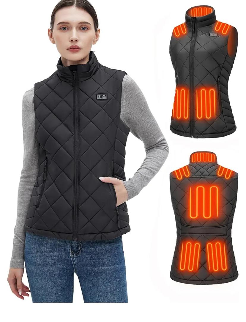 Glaais Heated Vest Women with Battery Pack 16000mAh 7.4V, Women's Heated Vest Warming Electric S