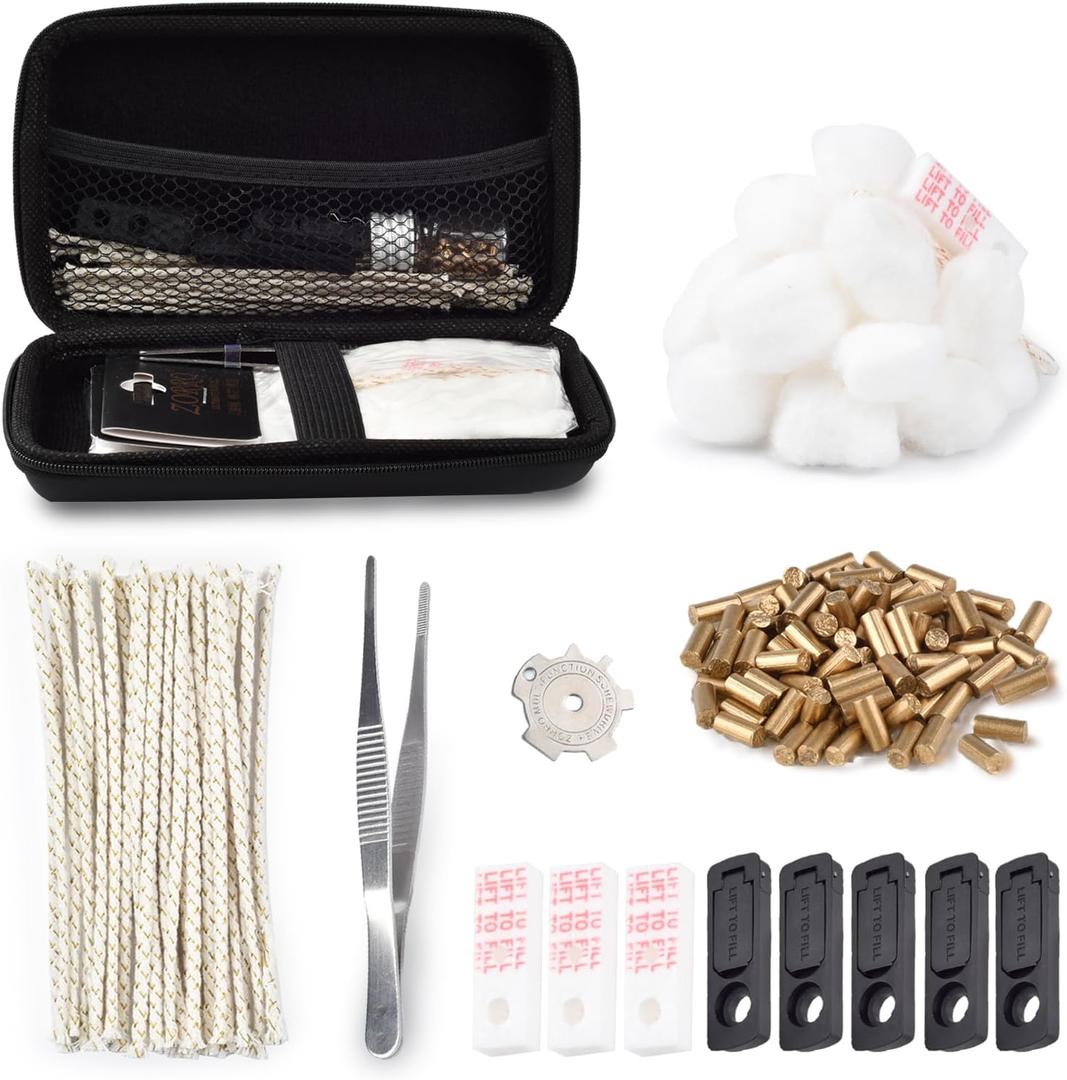 Lighter Repair Kit, Vintage Lighter Repair Kit, Lighter Accessories Repair Kit Tools for Fluid Lighter, Petrol Lighter Repair and Maintenance Kit