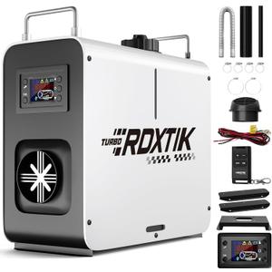 8KW Diesel Heater, 5L 12V/24V All in One Diesel Heater with LCD Switch, Remote Control, Muffler for Truck, RV, Home, Car, Campers, Boat, White