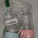 2 Pack Glass Spray Bottles with Silicone Sleeve, 16 oz Empty Refillable Containers with Adjustable Spray Nozzles, Spray Bottles for Hair, Cleaning Solutions and Plants Blue&Pink