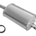 Rear Exhaust Muffler Compatible With 2006-2011 Honda Civic 1.3L/1.8L Muffler Exhaust