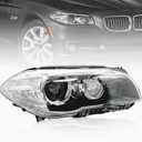 Right HID Xenon Headlight Compatible with BMW 5 Series 535i 528i 550i M5 ActiveHybrid 5 F10 2014-2016 AFS Adaptive Headlights Need Faultless or New Programmed Original TMS Module (US Version)