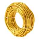 Fashewelry 52 Feet 4mm Gold Aluminum Wire Bendable Metal Craft Wire for Beading Sculpting Jewelry Making
