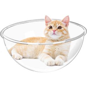 Cat Nest Acrylic Nest - Replacement Dome Cover Cat House, Clear Cat Space Bed, Anti-Scratch Replacement Cat Accessories for Tree Tower, Skylight & Hammock for Indoor Cats