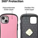 iFace First Class Designed for iPhone 14 Plus Case (6.7")  Cute Shockproof Protective Dual Layer [Hard Shell + Bumper] Phone Cover for Girls, Women [Drop Tested] - Baby Pink