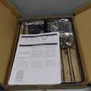 Nuovoware Chip Rack Display Stand, 11-Row Chip Bag Holder with 60 Clips, Potato Chip Rack Hanging Candy Display Organizer for Concession Stand, Retail, Party, Countertop with Display Label, Black