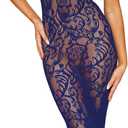 Dreamgirl Eclipse Bodystocking Gown & Shrug (Purple)