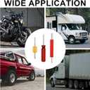 2 x 6pcs Valve Core Wrench Tool, Single & Dual Head A/C Valve Core Extractor Air Conditioning Line Repair Removal Tools Valve Core Remover for Car Bicycle RV Truck HVAC Air Conditioner