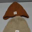 FURTALK Baby Beanie Winter Warm Hats Fleece Lined with Earflap Cute Knit Boys Girls Infant Toddler Kids Hat Brown+Khaki,2-6 Years