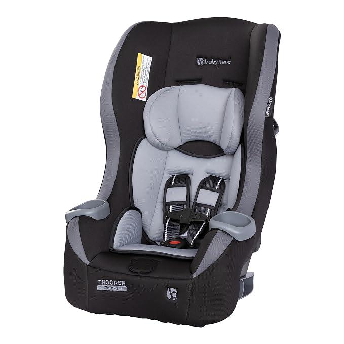 Baby Trend Trooper 3-in-1 Convertible Car Seat, Dash Black