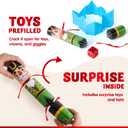 JOYIN 12 pcs Christmas No-Snap Party Favor, Xmas Nutcracker Design Funny Gifts for Kids Includes Party Hat, Jokes & Gifts, Christmas Table Decorations for Dinner Traditions Party Supplies