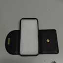 Keallce Wallet Case for iPhone 16 Pro 6.3'', Flip Case with Card Slots, Ring Holder Kickstand, PU Leather Protective Folio Cover for Women, Black