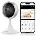 ARPHA 2K Indoor Security Camera, WiFi Pet Camera for Home Security with PIR Human Detection, Sound Detection, Night Version Two-Way Talk, Support TF Card & Cloud Storage P160-A (1 Pack)