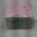 12 Pcs Plush Foam Interlocking Carpet Tiles,Soft Shaggy Fluffy Floor Area Rugs with Padding,Colorful Floor Protective Mats for Home Kids Room Playroom (Pink and Light Blue, 11.8 x 11.8 x 0.39)