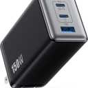 150W USB C Charger Block,GaN III Compact Foldable Wall Charger 3 Port Fast Charging Station,PD QC PPS Portable USB C Hub 100W Laptop Adapter for MacBook Pro/Air,iPad,iPhone 17/Pro,Galaxy S24,Dell etc