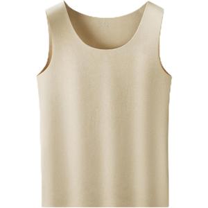 Women Sleeveless Thermal Tank Top for Cold Weather Fleece Lined Underwear Top Warm Camisole Base Layer Vest (Blue, M)
