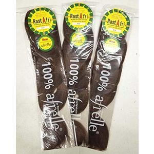 Rasta Fri Braids (Pack of 3) #4/30, Medium Brown mixed with Auburn