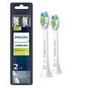 Philips Sonicare Genuine W DiamondClean Replacement Toothbrush Heads, 2 Brush Heads, White, HX6062/65