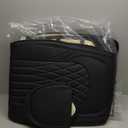 WELLDO Car Seat Covers Full Set, Leather Seat Covers for Cars, Car Seat Protector Waterproof, Non-Slip Car Interior Covers Full Set Universal Automotive Seat Covers for Most Cars SUVs, Black